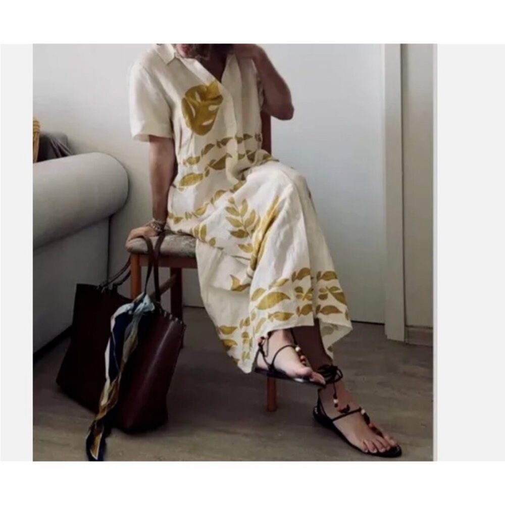 ZARA linen shirt dress